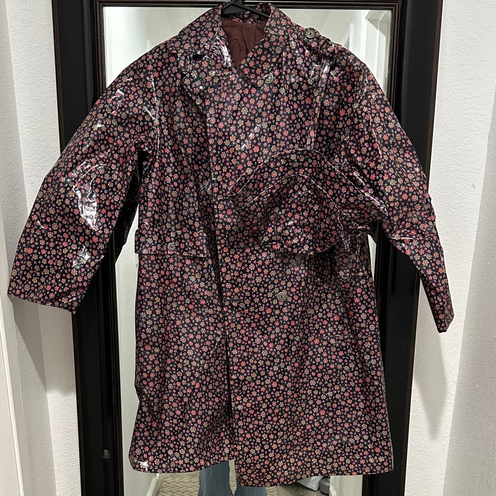 Floral Patterned Raincoat